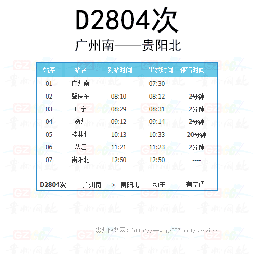 動(dòng)車(chē)2804次時(shí)刻表